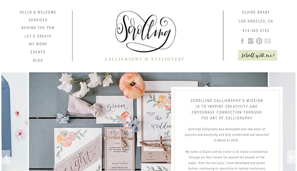 Scrolling Calligraphy